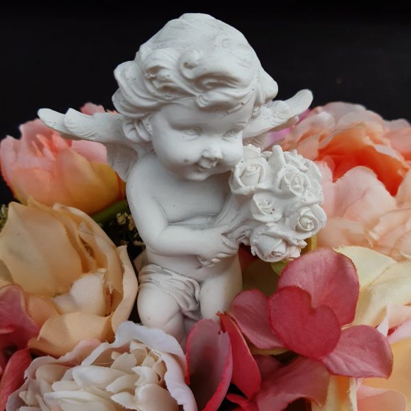 Bloemstukje met engeltje - Afbeelding 3