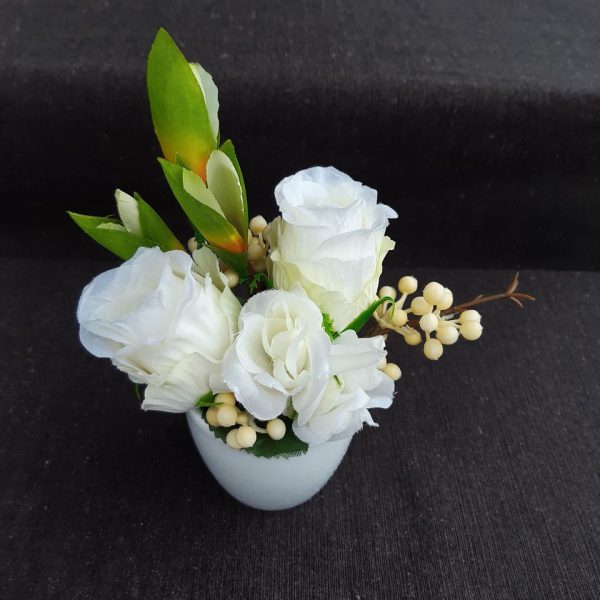 Bloemstukje zijde bloemen