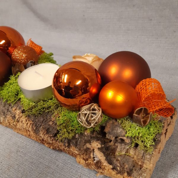 Kerststronk oranje - Afbeelding 2