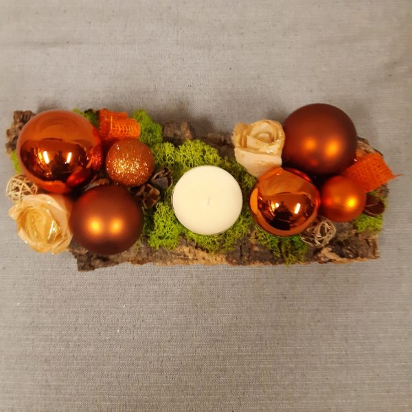 Kerststronk oranje - Afbeelding 3
