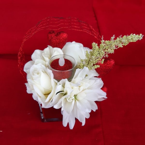 Valentijn bloemstukje