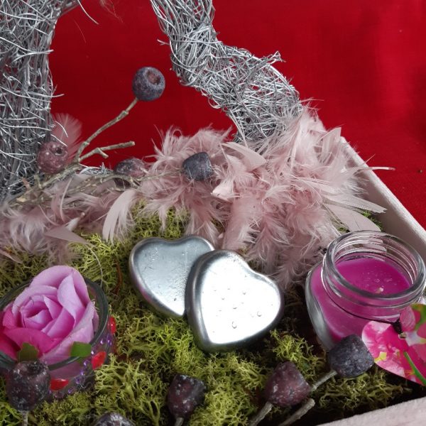 Valentijn hartjes op bedje van mos - Afbeelding 3