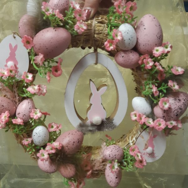 Krans Paashaas ( dia +/- 30 cm) - Afbeelding 4