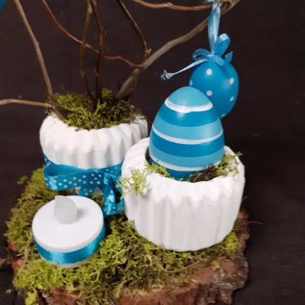 Paasboompje blauw getint - Afbeelding 2